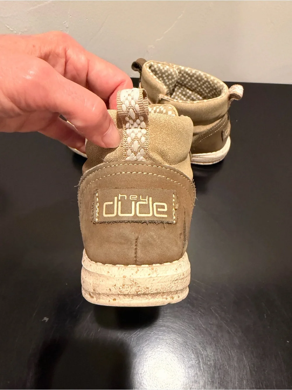 Hey Dude Kids Tan Cozy High-Top Boots